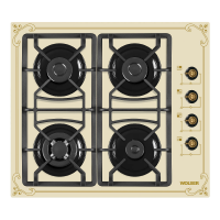 Plita de gaz incorporabila Wolser WL- F 6401 GT IC Ivory Rustic Plita de gaz incorporabila Wolser WL- F 6401 GT IC Ivory Rustic