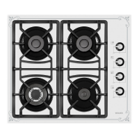 Plita de gaz incorporabila Wolser WL- F 6401 GT IC WHITE RUSTIC Plita de gaz incorporabila Wolser WL- F 6401 GT IC WHITE RUSTIC