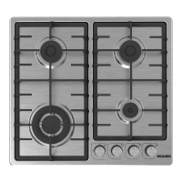 Plita de gaz incorporabila Wolser WL-TR 6400 INOX Turbo FFD Plita de gaz incorporabila Wolser WL-TR 6400 INOX Turbo FFD
