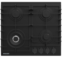 Plita de gaz incorporabila Wolser WL-BRD 6406 Black Matt Glass Plita de gaz incorporabila Wolser WL-BRD 6406 Black Matt Glass