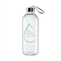 Xavax 181597, Drinking Bottle, 1L, Glass, Blue