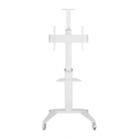 Suport TV Gembird TVS-70T-02-W, 37-70-; Alb, VESA; max 70kg, Suport de podea TV din aluminiu cu roti pivotante Suport TV Gembird TVS-70T-02-W, 37-70-; Alb, VESA; max 70kg, Suport de podea TV din aluminiu cu roti pivotante