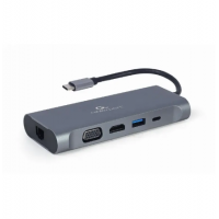 Docking Station Gembird A-CM-COMBO7-01, 3xUSB 3.1, HDMI, VGA, 3.5mm, Type-C, SD/MicroSD, PD 100W
Docking Station Gembird A-CM-COMBO7-01, 3xUSB 3.1, HDMI, VGA, 3.5mm, Type-C, SD/MicroSD, PD 100W