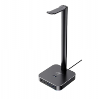 Gaming Headset Stand Havit TH610, 285x100x100mm, 1x3.5mm, 3xUSB 2.0, RGB, Full metal
