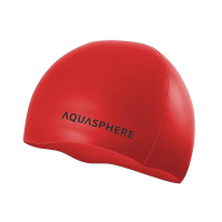 Шапочка для плавания Aqua Sphere Plain Cap Red Black Шапочка для плавания Aqua Sphere Plain Cap Red Black
