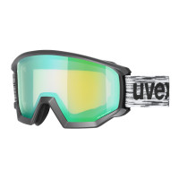 Горнолыжная маска Uvex Athletic FM black mat dl/green-lgl Горнолыжная маска Uvex Athletic FM black mat dl/green-lgl