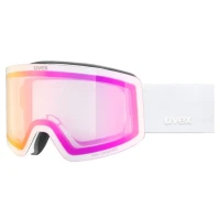 Горнолыжная маска Uvex Provoqe V white matt dl/pink-clear Горнолыжная маска Uvex Provoqe V white matt dl/pink-clear