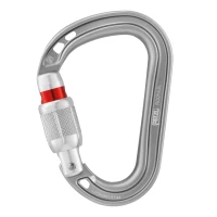 Carabinieră Petzl Rocha Screw Lock gray Carabinieră Petzl Rocha Screw Lock gray