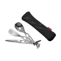 Набор столовых приборов Baladeo cutlery set Basecamp black