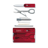 Швейцарская карта Victorinox SwissCard 0.7100.TB1 red Швейцарская карта Victorinox SwissCard 0.7100.TB1 red