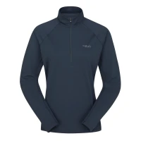 Tricou termic Rab Pulse LS Zip Wmn tempest blue (Mărime: S) Tricou termic Rab Pulse LS Zip Wmn tempest blue (Mărime: S)