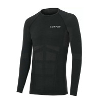 Tricou termic Lorpen Taku LS Mns dark grey (Mărime: S)