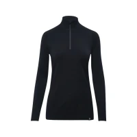 Tricou termic Thermowave Merino Arctic Thermal 1/2 Zip LS Wmn black (Mărime: XS) Tricou termic Thermowave Merino Arctic Thermal 1/2 Zip LS Wmn black (Mărime: XS)