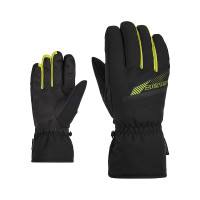 Mănuși schi Ziener Gordan black lime (Mărime mănuși: 9)