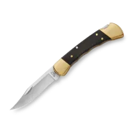 Складной охотничий нож BUCK 110 Folding Hunter, модель 0110BRSFG-B, клинок 420HC, рукоять эбеновое дерево, длина клинка 9.5 см