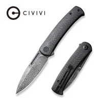 Складной нож, CIVIVI, Caetus C21025C-DS1, дамасская сталь 3.48 дюйма, рукоять карбон, лайнер-лок Складной нож, CIVIVI, Caetus C21025C-DS1, дамасская сталь 3.48 дюйма, рукоять карбон, лайнер-лок