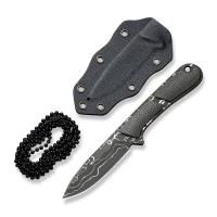 Нож с фиксированным клинком, CIVIVI, Mini Elementum C23010-DS1, дамасская сталь 2.24 дюйма, рукоять Micarta, ножны Kydex Нож с фиксированным клинком, CIVIVI, Mini Elementum C23010-DS1, дамасская сталь 2.24 дюйма, рукоять Micarta, ножны Kydex