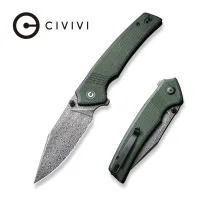 Складной нож, CIVIVI, Tranquil C23027-DS1, дамасская сталь 3.7 дюйма, рукоять canvas micarta, лайнер-лок Складной нож, CIVIVI, Tranquil C23027-DS1, дамасская сталь 3.7 дюйма, рукоять canvas micarta, лайнер-лок