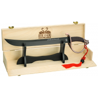 Sabie de somelier, Due Cigni Sommelier’s Sabre 2C 2015 B, cu lamă de 400 mm din oțel UNI X50CrMoV15 (HRC 55‑57), acoperire PTFE‑Idroglider neagră, mâner cu efect de cupru, lungime totală 530 mm, greutate ~758 g Sabie de somelier, Due Cigni Sommelier’s Sabre 2C 2015 B, cu lamă de 400 mm din oțel UNI X50CrMoV15 (HRC 55‑57), acoperire PTFE‑Idroglider neagră, mâner cu efect de cupru, lungime totală 530 mm, greutate ~758 g