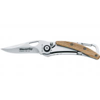 Cuțit EDC pliabil BlackFox BF-434 ZW, lamă Drop-Point din oțel AISI 440A (HRC 55–57), acoperire satinată Satinato, lungime lamă ~60 mm, grosime 2 mm; mâner din lemn de zebră cu bază metalică din AISI 420, încuietoare confortabilă pentru cadru, clemă din o Cuțit EDC pliabil BlackFox BF-434 ZW, lamă Drop-Point din oțel AISI 440A (HRC 55–57), acoperire satinată Satinato, lungime lamă ~60 mm, grosime 2 mm; mâner din lemn de zebră cu bază metalică din AISI 420, încuietoare confortabilă pentru cadru, clemă din o