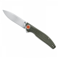 Cuțit EDC pliabil BlackFox Artia BF-765 OD, lamă D2 cu acoperire stone-wash (~85 mm, HRC 59–61), mâner Micarta/G10 verde OD, mecanism flipper + liner-lock, clemă reversibilă, lungime totală ~203 mm, greutate ~100 g, design Grigorii Matveev Cuțit EDC pliabil BlackFox Artia BF-765 OD, lamă D2 cu acoperire stone-wash (~85 mm, HRC 59–61), mâner Micarta/G10 verde OD, mecanism flipper + liner-lock, clemă reversibilă, lungime totală ~203 mm, greutate ~100 g, design Grigorii Matveev
