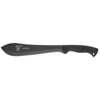 Kukri-machete Gurkha 660 FOX Gurkha Kukri, kukri-machete fix din oțel inoxidabil 440A (HRC 55-57) cu acoperire PTFE-Idroglider neagră, lungimea lamei ~320 mm, lungime totală ~470 mm, mâner FRN Nylon cu acoperire din cauciuc, greutate ~875 g