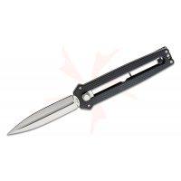 Складной нож BO-01BO411 Boker Plus Slike D2 Satin Spear Point, лезвие, чёрная рукоятка G10