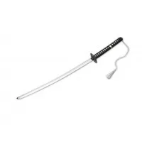 Рабочая катана Classic Samurai BO‑05ZS9439 Magnum (Fox Knives), декоративно-исполнительный меч с клинком 690 мм из стали 440A, настоящим хамоном, общая длина 1050 мм, толщина клинка ~3 мм, гард черного чугунного литья, рукоять обмотанная рукоять из рогожн