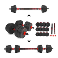 Set halteră și gantere SGP20 HMS 20 kg – discuri compozite, greutate reglabilă