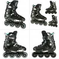 NA20001 Abisal BLACK SIZE 41 SLALOM IN-LINE SKATES NILS EXTREME