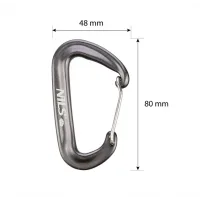 NC1707 Abisal GRAY CARABINER 12 KN NILS CAMP NC1707 Abisal GRAY CARABINER 12 KN NILS CAMP