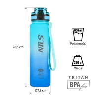 NCD04 Abisal BLUE TRITAN BOTTLE NILS CAMP NCD04 Abisal BLUE TRITAN BOTTLE NILS CAMP
