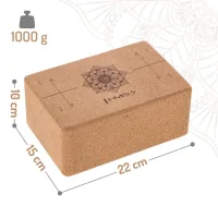 Блок для йоги KJ02-C Abisal KJ02 CORK YOGA BLOCK HMS