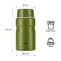 Термос NCT02 Abisal THERMOS SET 750ML NILS CAMP