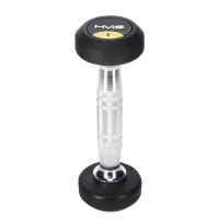 Гантель Abisal HG PRO 1 кг, резиновая, цельная, антивибрационная, удобна для фитнеса