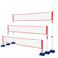 Plasă multifuncțională NT0300 Abisal 3‑în‑1: badminton, tenis mini, volei, înălțime 150 cm, montaj ușor