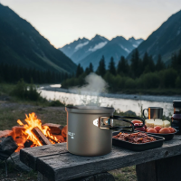 Oală de călătorie din aluminiu cu capac 1000 ml NC4202 NILS CAMP Oală de călătorie din aluminiu cu capac 1000 ml NC4202 NILS CAMP
