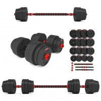 Gantere SGP40 Abisal COMPOSITE BARBELL AND DUMBBELLS SET 40 KG HMS