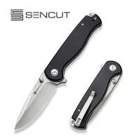 Складной нож, SENCUT, Errant S23054B-3, сталь 9Cr18MoV 87.7мм, рукоять Canvas Micarta, лайнер-лок