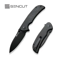 Складной нож, SENCUT, Borzam S23077-3, сталь 9Cr18MoV 3.46 дюйма, рукоять Canvas Micarta, Liner Lock Складной нож, SENCUT, Borzam S23077-3, сталь 9Cr18MoV 3.46 дюйма, рукоять Canvas Micarta, Liner Lock