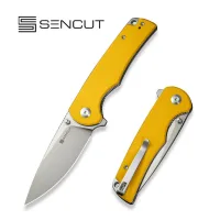 Складной нож, SENCUT, Praktisk S24019-2, сталь 9Cr18MoV 91.3мм, рукоять G10 жёлтая, лайнер-лок Складной нож, SENCUT, Praktisk S24019-2, сталь 9Cr18MoV 91.3мм, рукоять G10 жёлтая, лайнер-лок