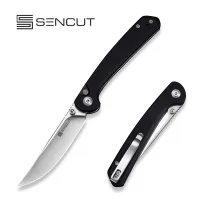 Складной нож, SENCUT, Skelfin S25007-2, сталь 9Cr18MoV 3.3 дюйма, рукоять G10 черная, Button Lock Складной нож, SENCUT, Skelfin S25007-2, сталь 9Cr18MoV 3.3 дюйма, рукоять G10 черная, Button Lock