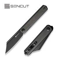Нож фронт флиппер, SENCUT, Bronte SA08F, сталь 9Cr18MoV 85.8мм, рукоять Canvas Micarta, лайнер-лок Нож фронт флиппер, SENCUT, Bronte SA08F, сталь 9Cr18MoV 85.8мм, рукоять Canvas Micarta, лайнер-лок