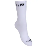 Роллерские носки, MYFIT, Slipin Nylon 908485, (40-43), белые, ультратонкие, для катания и велоспорта