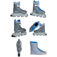 Роликовые коньки 880355 Playlife Kids Cruiser  Gray Size 39-42