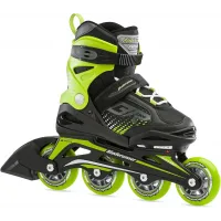 Role Rollerblade 0T101000T83 PHOENIX NERO/VERDE Dimensiune 29-33 – copii, roti 4x72mm, duritate 80A, rulmenti SG3, culisanti