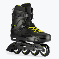 Роликовые коньки Rollerblade 07101500215 RB CRUESER NERO/GIALLO NEON 44.5 – колёса 4x80мм, жёсткость 85A, подшипники SG7, рама алюминий, универсальные