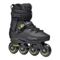 Ролики, Rollerblade, TWISTER XT, 44.5-45, 072210001A1, NERO/LIME