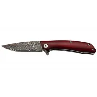 7311511  Cuțit TEC damascus one-hand  sandal wood clip Puma Kernlage 8Cr13 + 33-Lagen Damast