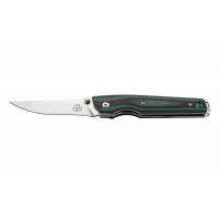 Cuțit PUMA TEC Einhandmesser (grün-schwarze G10, Liner Lock)